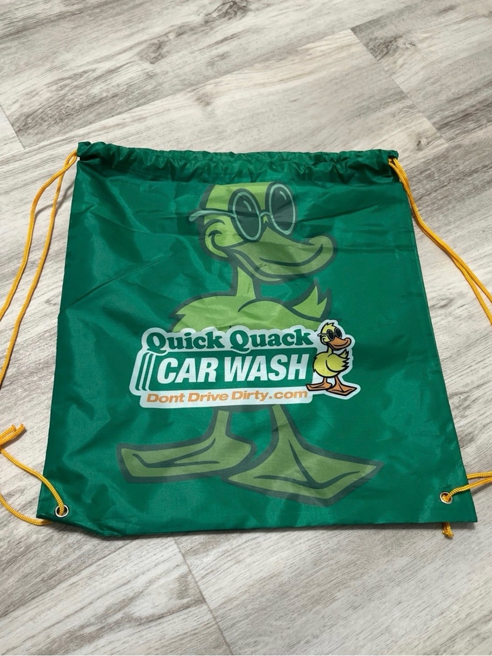 Green Drawstring Bag